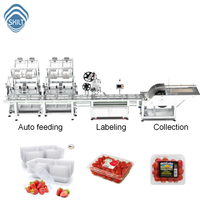 Machine d'étiquetage automatique SKILT haute vitesse pour boîtes à œufs, avec alimentation multi-canaux et dispositif de collecte et d'empilage automatique