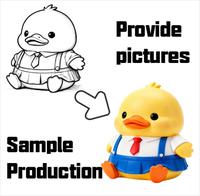 Résine Artisanat Personnalisé Boîte Aveugle Bobble Tête Petit Canard Ornement À La Main Peint À La Main Décoration De La Maison Cadeau