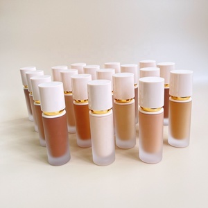 Base de Maquillaje al por Mayor, Base Líquida de 8 Colores, Base de Maquillaje en Envase de Vidrio de Lujo, Tonos Claros y Oscuros - Product Image 6