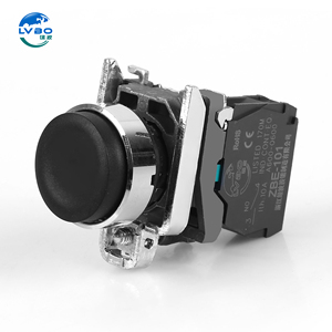 Lvbo xb4 loạt đẩy nút 22mm chuyển đổi dẫn thí điểm ánh sáng màu đỏ xb4bw 24V 120V 1No 1Nc đẩy nút chuyển đổi - Product Image 4