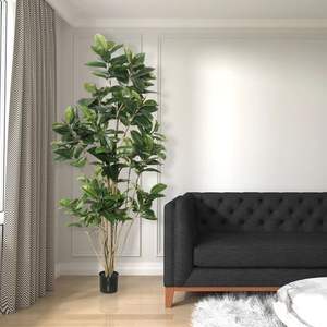 130/170cm hoja <span class=keywords><strong>de</strong></span> violín artificial higuera Ficus <span class=keywords><strong>vid</strong></span> verde hogar jardín falso maceta interior - Product Image 1