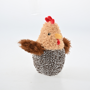 Interactief pluche haan-hondenspeelgoed met meerdere texturen, duurzaam en piepend, voor harige vriendjes - Product Image 4