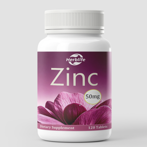 Comprimés de zinc OEM ODM en marque privée 50 mg, soutien immunitaire et pour la santé de la peau, supplément minéral quotidien, 120 comprimés par flacon - Product Image 1