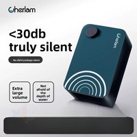 Pompe à air mini ultra-silencieuse réglable <30dB, économie d'énergie, pour petit aquarium, aérateur à bulles d'oxygène