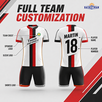 Conjunto de Uniforme de Fútbol Personalizado, Sublimado, Camiseta y Pantalones Cortos de Secado Rápido, con Logotipo, Nombre y Número, para Equipos de Fútbol de Adultos y Jóvenes, OEM