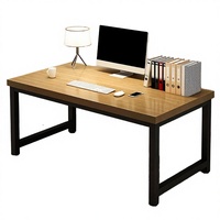 Postes de travail informatiques pour petits espaces, bureaux modernes en bois pour la maison et le bureau, avec pieds réglables