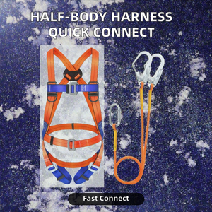 Harnais demi-corps pour travaux en hauteur, <span class=keywords><strong>corde</strong></span> de sécurité extérieure, connexion rapide, ceinture de sécurité en acier à 3 points, durable, résistance à la rupture 1200 kg - Product Image 3