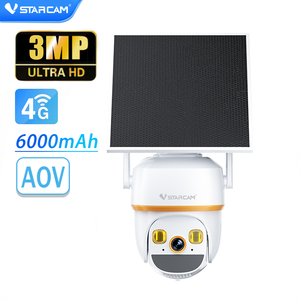 กล้อง BG30 3MP 4G พลังงานแสงอาทิตย์ ซูม 5 เท่า AOV แบตเตอรี่แบบชาร์จได้ 6000mAh กล้องไร้สายภายนอกอาคาร PTZ ติดตามอัตโนมัติ มองเห็นในเวลากลางคืนแบบไร้สาย - Product Image 1