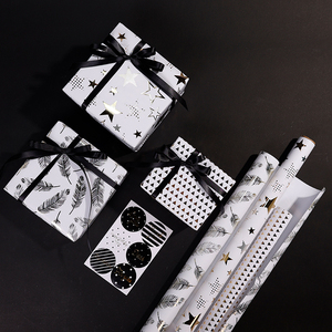 New Design Holiday Gift <b>Wrapping</b> Foil <b>Paper</b> 43*300 cm <b>Roll</b> Birthday Wrap <b>Paper</b> Packaging - Product Image 4