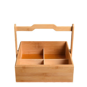 Boîte de rangement pour pâtisserie en bambou, boîte rectangulaire artisanale pour emballages cadeaux - Product Image 5