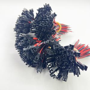 Custom SM2.54 2 <span class=keywords><strong>3</strong></span> 4 5 6pin SM maschio e femmina connettore Led 2pin/3pin/4pin/5pin 6pin cavo cavo trecce lunghezza totale - Product Image 4