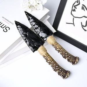 كريتال طبيعي أسود سبج نحت يدوي يدوي بالجملة شفاء كريستال حرفة ديكور منزلي - Product Image 6