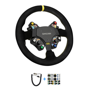 SIMSONN Carbon Fiber <strong>Racing</strong> <strong>Wheel</strong> with LED Buttons &amp; Paddle Shifters USB Wired Connection for PC <strong>Sim</strong> <strong>Racing</strong> Games - Product Image 2
