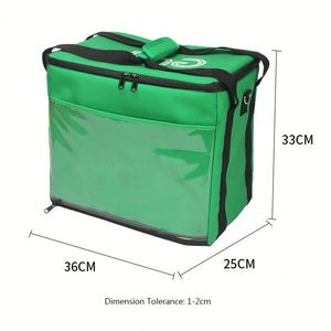 Bolsa Térmica Aislante Verde para Picnic, 36x25x33cm, Portátil, para Alimentos, Uso en Exteriores, Venta al Por Mayor - Product Image 1