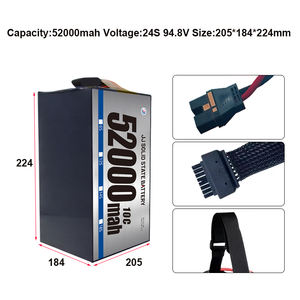 JJ 도매 제조업체의 4.45V 세미 솔리드 스테이트 52000mah 54000mah 리튬 이온 배터리 팩 빠른 배송 6S12S18S24S - Product Image 2