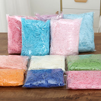 Vente en gros 50 g/sac de papier artisanal confettis déchiqueté, emballage décoratif froissé, remplissage de papier de soie déchiqueté pour emballage cadeau