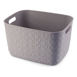 Cesta de plástico reciclado (38x29x22cm) SOFTEX Dove Grey K258707 - Product Image 1
