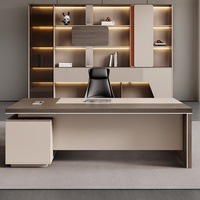 Bureau de direction classique en bois en forme de L, taille moyenne, prix de gros, pour mobilier de bureau