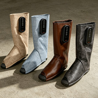 Bottes de massage des pieds sans fil à ondes pneumatiques, masseur portable pour les pieds, chaussures de massage chauffantes sur mesure