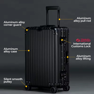 <span class=keywords><strong>Maleta</strong></span> de Negocios Resistente de Aluminio <span class=keywords><strong>con</strong></span> Diseño Personalizado, de 20-26 Pulgadas, <span class=keywords><strong>con</strong></span> <span class=keywords><strong>Ruedas</strong></span> Giratorias y Candado TSA, <span class=keywords><strong>Maleta</strong></span> de Viaje, Equipaje de Mano - Product Image 2
