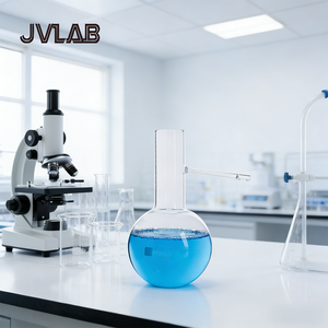 Frasco de Destilación de Vidrio Borosilicato, Fondo Redondo, Grueso, con Ramas Cortas y Largas, para Laboratorio, <span class=keywords><strong>Química</strong></span> Orgánica, Extracción de Aceites Esenciales - Product Image 2