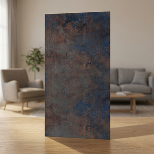 Letis Brown Stone 600x1200mm Marble Look Glossy Porcelain Floor And <b>Wall</b> Tiles - Product Image 1