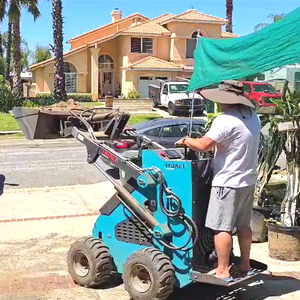 Gratis pengiriman kecil murah <span class=keywords><strong>Mini</strong></span> selip Steer <span class=keywords><strong>Loader</strong></span> dengan ember lampiran berbeda - Product Image 3