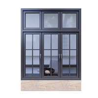 Fenêtre à battant en aluminium et verre, anti-âge, résistante à la corrosion, coupe-vent, étanche, facile à utiliser, pour couloir - Vente en gros à prix réduit