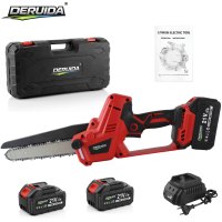 Mini-tronçonneuse DERUIDA, machine à couper de 8 pouces, tronçonneuse électrique manuelle, idéale pour la taille des arbres et la coupe du bois