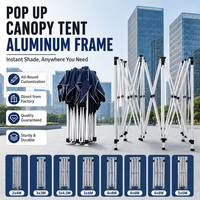 Tente de réception publicitaire pop-up 10x10 personnalisée, imperméable, pour événements extérieurs, facile à monter, fournie directement par l'usine, à prix abordable