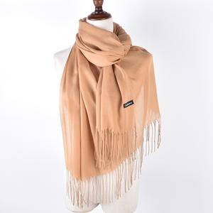 Winter New Solid Color Kaschmirs chal Weiche Pashmina Polyester Wärme Monochrom 180*70cm Schal Schals für Frauen - Product Image 5