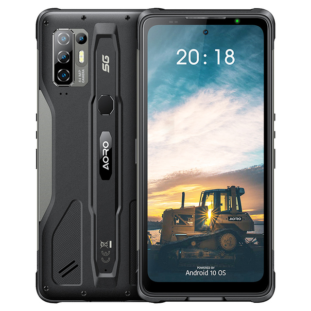 MTK6873 Octa Core Android 10 POC NFC SOS Handy Waterproof Rugged Smart Phone 5G Atex Mobile Phone