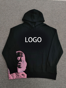 Sudaderas con Capucha S D L con Forro Polar y Estampado de Letras, Estilo Hip Hop, Transpirables, 100% Algodón, para Hombre, Fabricantes - Product Image 3