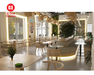 Mueble de Exhibición de Madera para Cafetería, Bar, Restaurante, Tienda, Mueble Moderno para Cafetería con Iluminación LED - Product Image 2