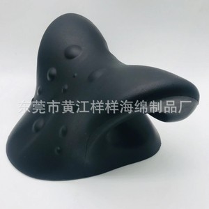 Oreiller cervical Zhicheng ZC2653 noir – Soutien manuel du cou pour traction et correction à domicile - Product Image 1