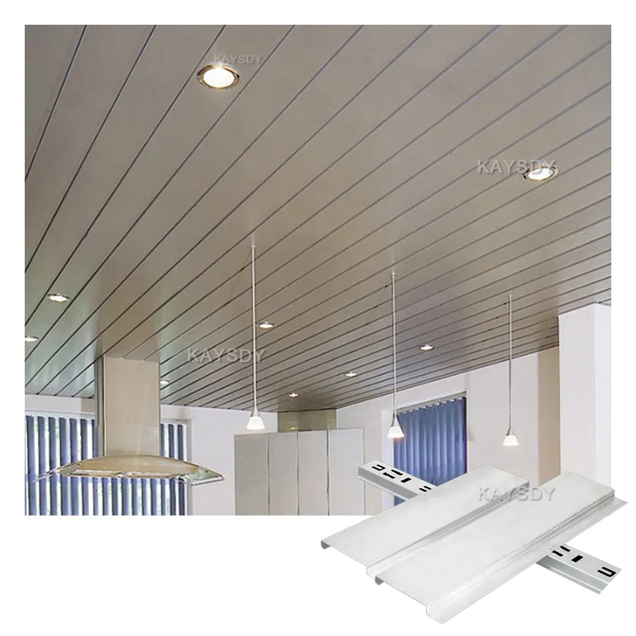 Modern Decoratief Plafond Kantoor Wit Wpc Cielo Techo De Pvc Kosten Rica Pvc Plafonds Paneel Badkamer Aluminium Baffle Plafond