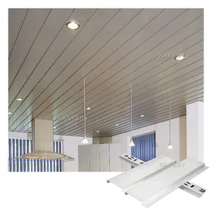 Modern Decorative Ceiling Office White Wpc Cielo Techo De Pvc Cost Rica Pvc Ceilings Panel Bathroom Aluminum Baffle Ceiling