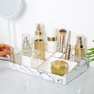 Hộp Đựng Mỹ Phẩm Bằng Đá Cẩm Thạch PS Thời Trang Với Núm Kim Loại Hộp Đựng Bộ Sưu Tập Trang Điểm Hộp Đựng Ngăn Kéo Trang Điểm Bằng Nhựa - Product Image 4