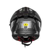 Casque de moto intégral aérodynamique en ABS, certifié DOT, double visière, pour moto de rue