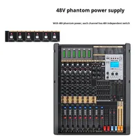 Mélangeur de réverbération double DSP série T-LDST 10 12 16 20 canaux pour la scène de conférence, la performance, USB, Bluetooth