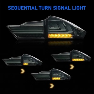 ไฟท้าย LED อุปกรณ์ตกแต่งรถยนต์ ชุดไฟท้าย ไฟเลี้ยวแบบเรียงลำดับ ไฟเบรก สำหรับรถยนต์ฮอนด้า ซิตี้ ปี 2015-2019 - Product Image 3