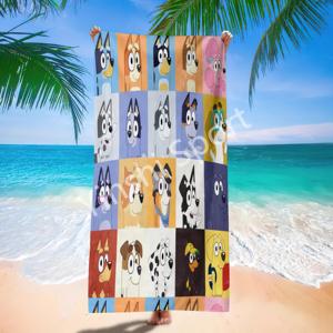 2024 Último precio de fábrica personalizado Blueys Tay o swifties patrón de fibra ultrafina Toallas de playa toallas de baño servilletas salvajes - Product Image 1