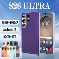 Smartphone Android 15 S26 Ultra 22 Go + 2 To, double carte SIM, double veille, batterie longue durée 8000 mAh, écran haute définition 6,99 pouces