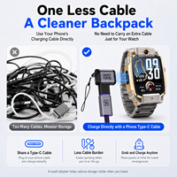 Adaptateur de charge magnétique USB-C SIKAI pour montre connectée Imoo pour enfants, convertisseur de chargeur de montre Type-C portable pour les voyages, l'école et les activités de plein air