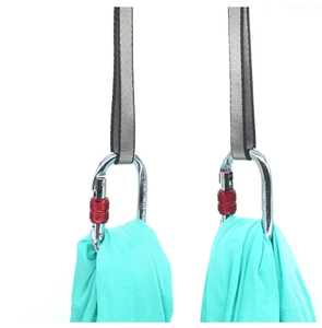 Mosquetón tipo O de acero plateado para hamaca de yoga aérea y bolsa de baile aéreo Piezas y accesorios - Product Image 5