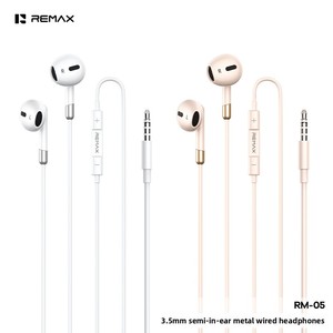 Audífonos Intrauditivos Semi-<span class=keywords><strong>auriculares</strong></span> Remax con Cable Metálico, Control Integrado Tipo-C y Micrófono, Conector Redondo de 3.5mm, Cable de 1.2m, Controlador Dinámico - Product Image 1