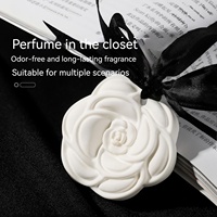 Tablettes de parfum solides en gypse de camélia en gros, désodorisant longue durée pour voiture, diffuseurs de placard, bâtonnets diffuseurs à roseaux