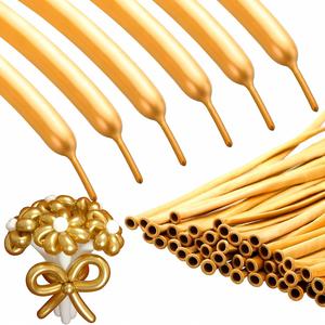 Ballons longs de qualité supérieure 180g 260 couleurs chromées pour Noël, Pâques, fêtes, 100 pièces par sac - Product Image 2