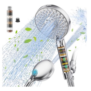 Water Softener Filters Beads for Bathroom High <b>Pressure</b> 9 Spray Mode Chrome Showerhead with Filters Filtered Shower Head - Product Image 1