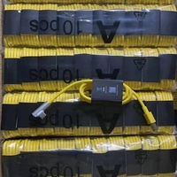 Set Kabel Data Charger Cangkang Besar Kuning 67W dengan Input Universal 100-240V untuk Ponsel
